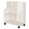 Wire Storage Rack with Wheels Spacious Basket Long-Lasting