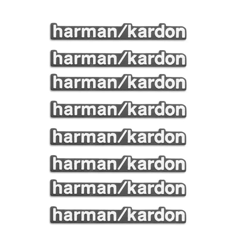 4pcs/8pcs High-quality Metal Harman/kardon Car Hi-Fi Speaker Audio Speaker Badge Stereo Emblem Sticker Auto Styling Accessories