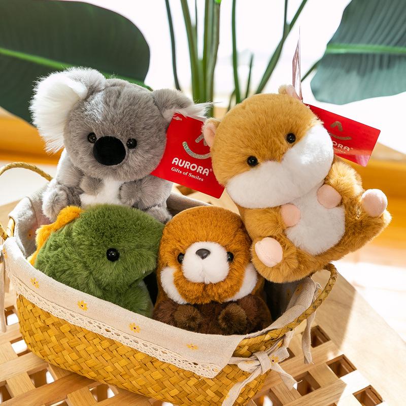 Cute Nest Series Plush Toys Hamster Sloth Doll Dinosaur Alpaca Doll Children's Companionship Gift