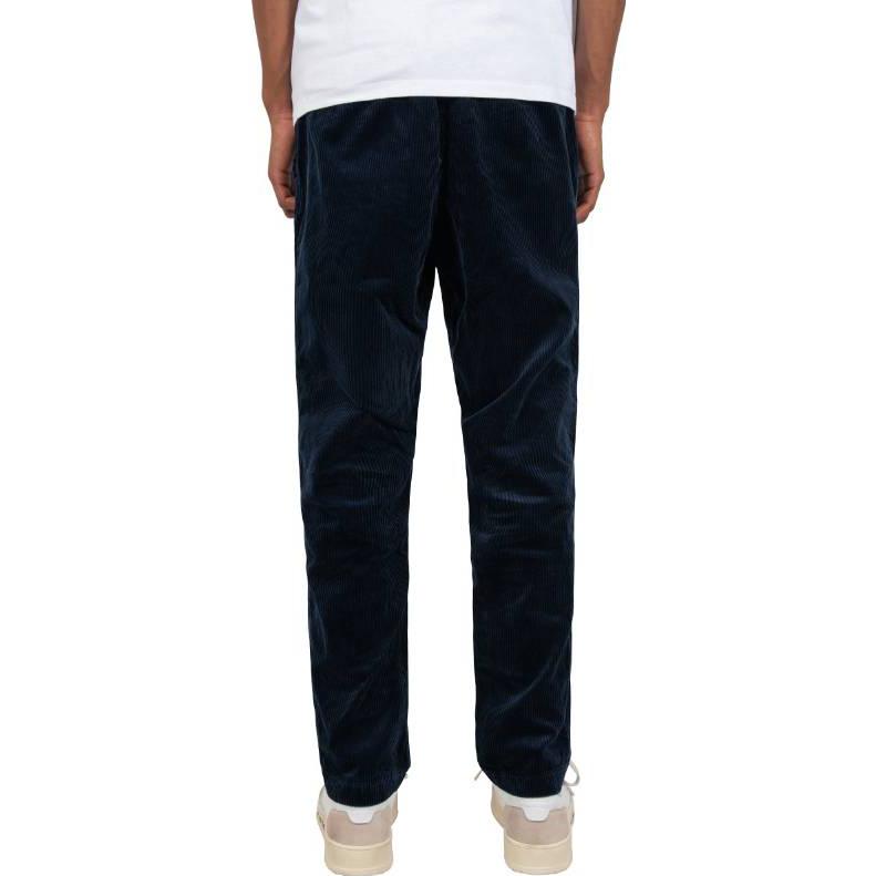 Polo Ralph Lauren Solid Ribbed Straight Leg High Waist Casual Pants Men Bottoms Dark-Blue 710811523-003