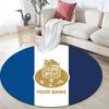 Custom Name Futebol Clube Do Porto2 Round Area Rug,Carpet Rug for Living Room Bedroom Sofa Playroom Decor,Non-slip Floor Mat