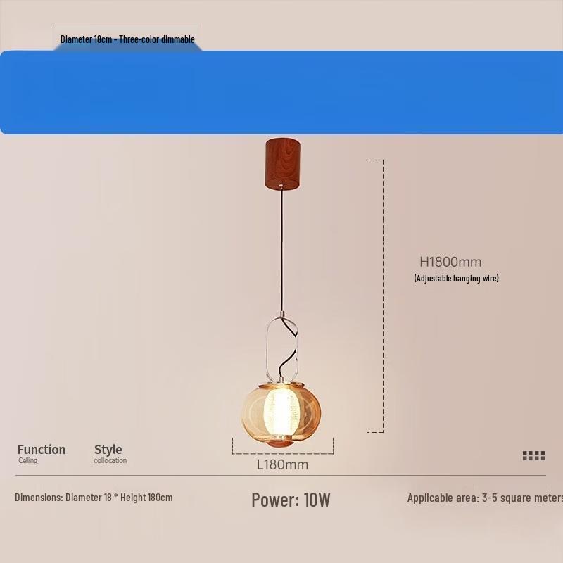 

Vintage Style Dimmable Pendant Lamp