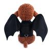 Halloween Bat Wing Costume Harness Dogs Cats - Foldable Spider-Themed Pet Vest In Black Purple Orange