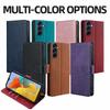 Portafoglio Multicolore a Libro in Pelle con Patta Copertura per Samsung Galaxy M14 M13 M12 M11 Chiusura Magnetica Custodia con Supporto Blocco RFID