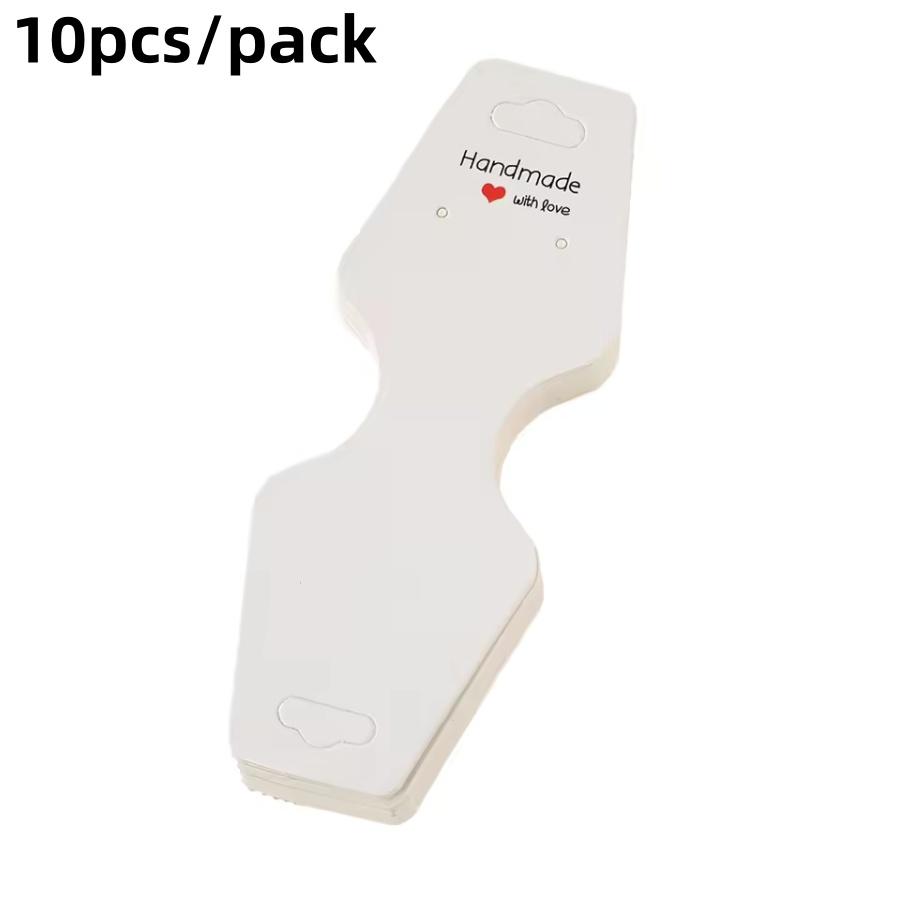 

10 шт./уп. Складные карточки для украшений Белые Коричневые Резинки для волос Заколки для волос Серьги Ожерелья Браслеты Карточки для демонстрации Упаковочные карточки белый