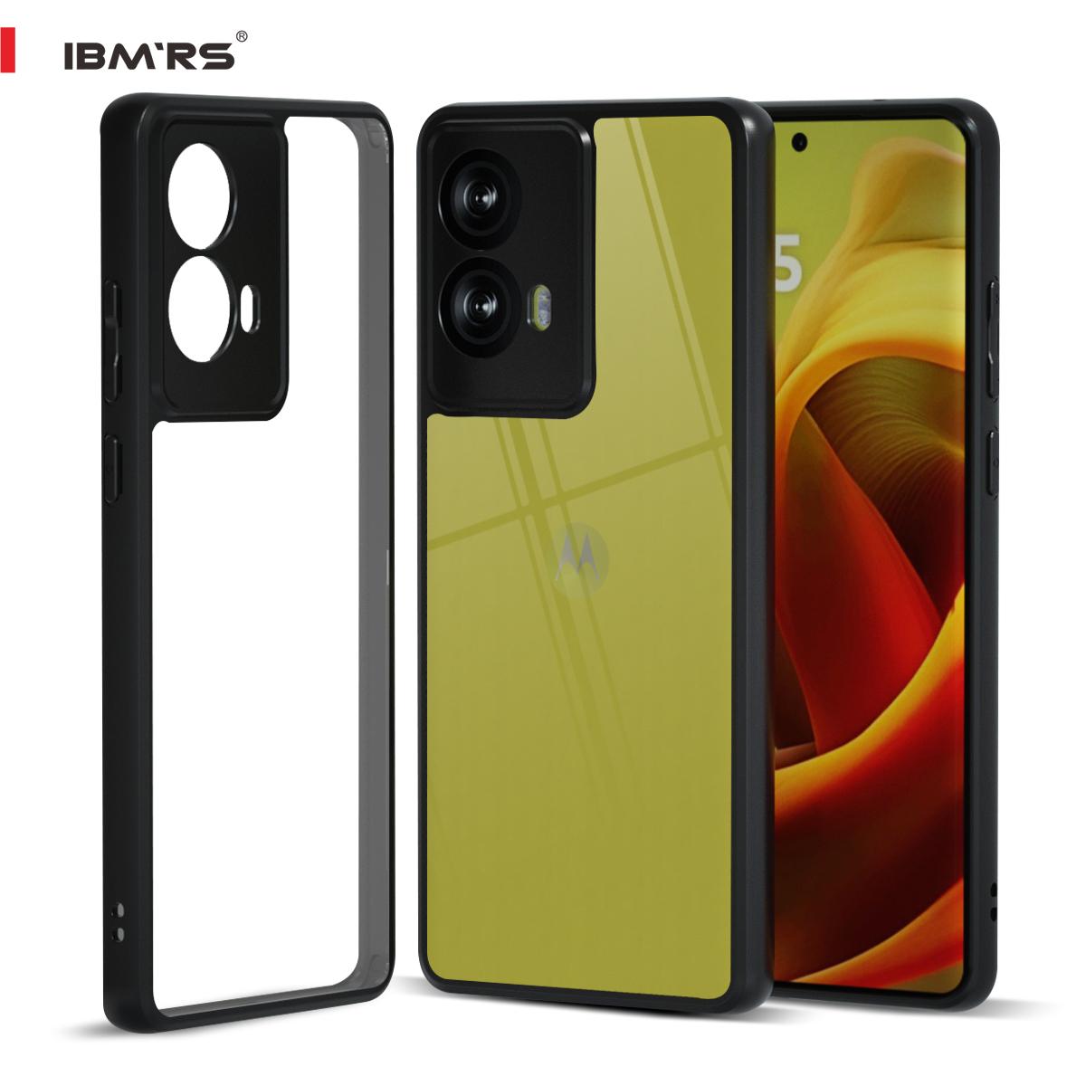 

(В комплекте ремешок на запястье)Чехол IBMRS для Motorola Moto G85, тонкий чехол для телефона из ТПУ с защитой от отпечатков пальцев, защитный противоударный (Камуфляж Черный) прозрачный
