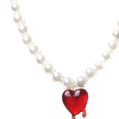 Glammuse Coeur rouge perle