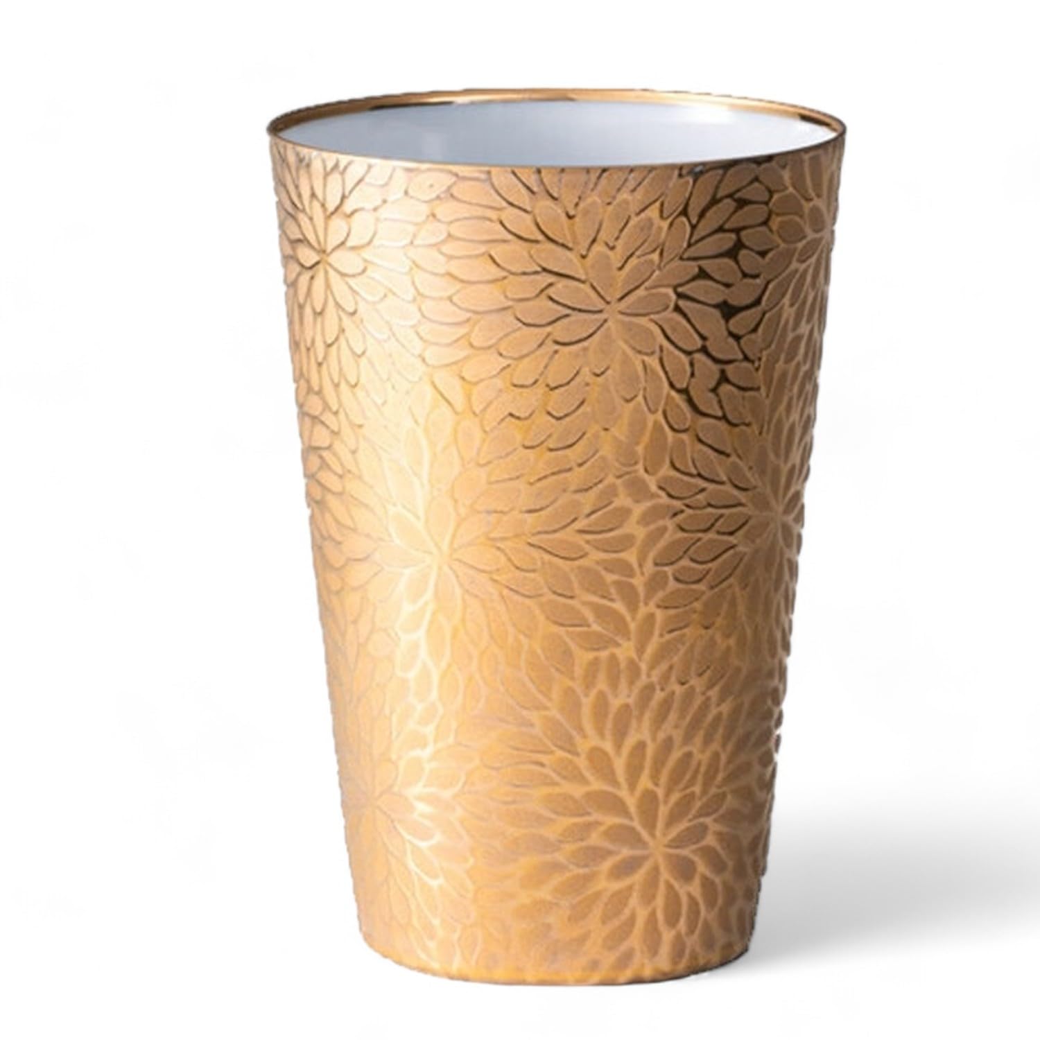 

Transparent Chrysanthemum Wooden Made in Japan J-kitchens Ultra-Thin Tumbler, Gold, Design, Box, 370ml,