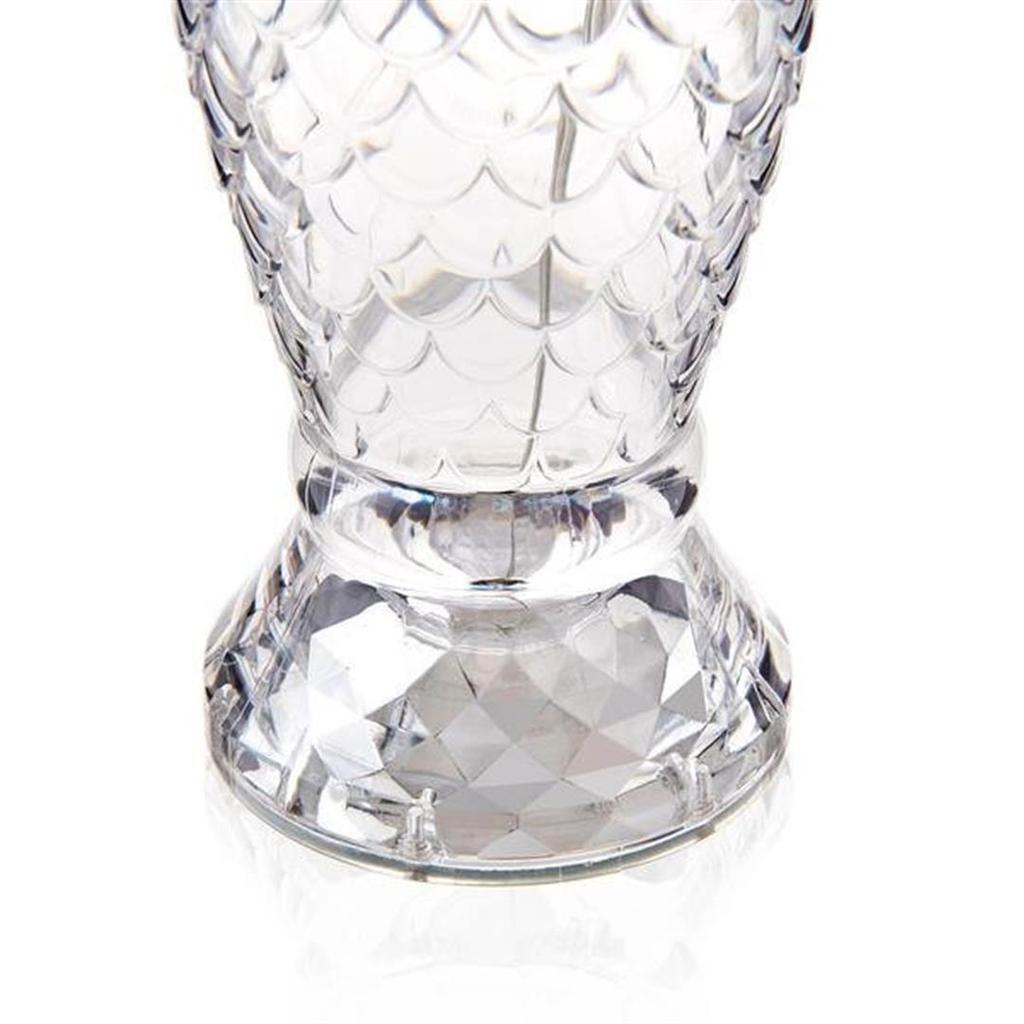 Bylamp Glacier Kryształowa lampa stołowa LED z możliwością ładowania, przezroczysta 21,5x11x11 cm