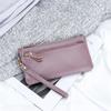 Women's Large Capacity Cowhide Clutch Wallet with Phone Storage