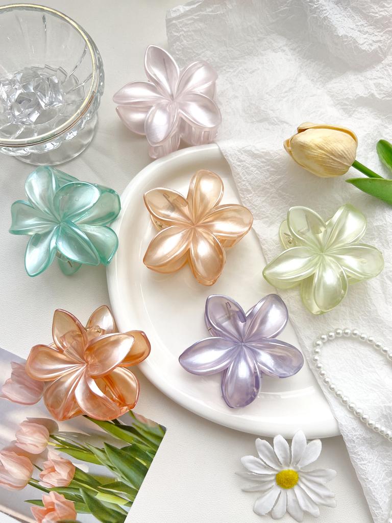 Summer New Flower Hair Claw Clips for Women Fashion Large Hair Clamp Barrettes for Thick Hair No-slip Hairpins Hair Accessories