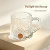 Transparent Tempered Glass Mug with Handle