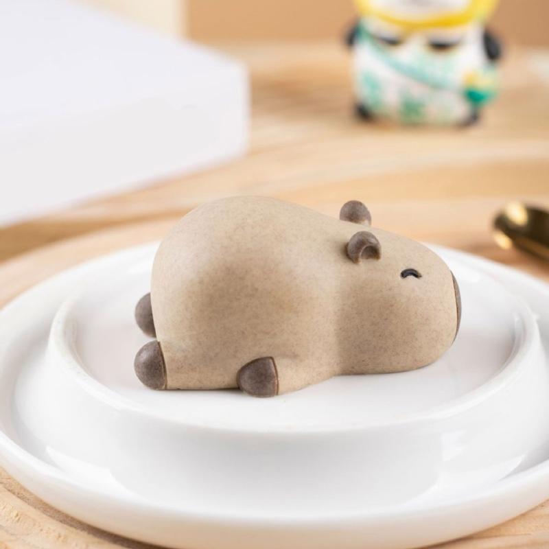 Portable Parties Dessert  Silicone Molds Elegant Capybara Puddings Silicone Molds for Cakes Blancmange and Chocolates