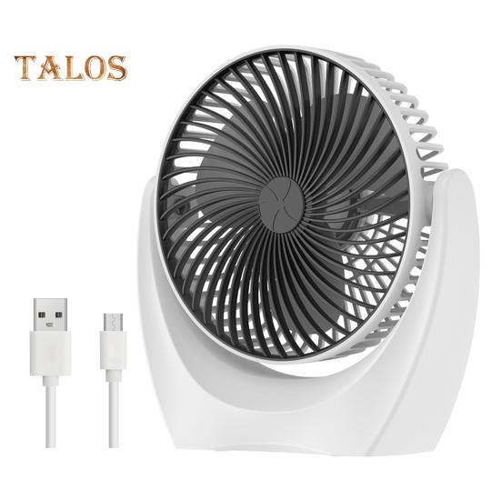 Desk Fan with 2-Speed Settings Strong Airflow Low Noise Compact Design Portable Table Air Circulator Cooling Fan