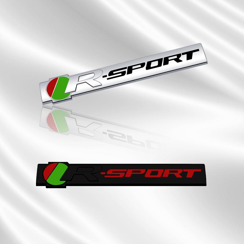 3D-Plakette R SPORT Design Autoaufkleber Heckklappe Karosserie Buchstaben Emblem für Jaguar F-TYPE F-PACE E-PACE I-PACE X-Type Zubehör NN26
