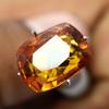 Natural Lite Orange Sapphire Cushion Cut 10.50 Ct Loose Gemstone CERTIFIED