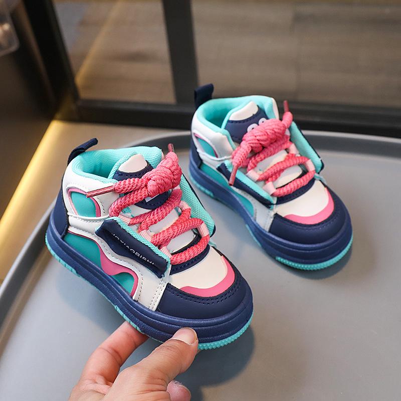 New Spring and Autumn Boys and Girls Fashion Handsome Solid Soft Bottom Wear-resistant Casual Sneakers