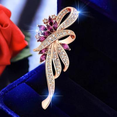 Brosche Pin Diamant Corsage High-End Damen zarte Corsage Anzug Pin Weihnachtsgeschenke