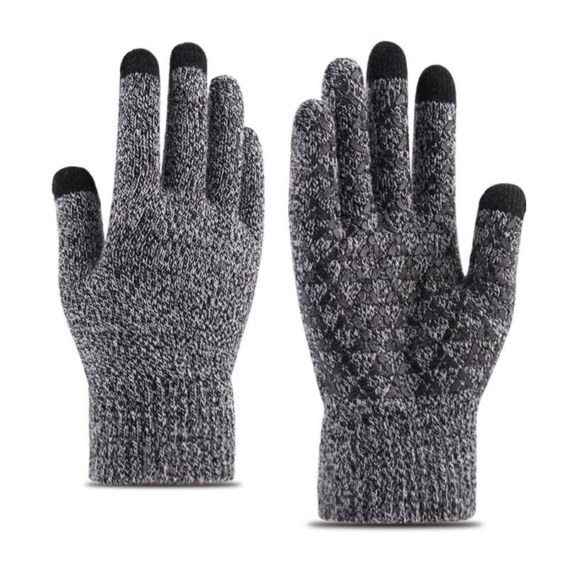 

Unisex Winter Touchscreen Thick Knitted Gloves One Size