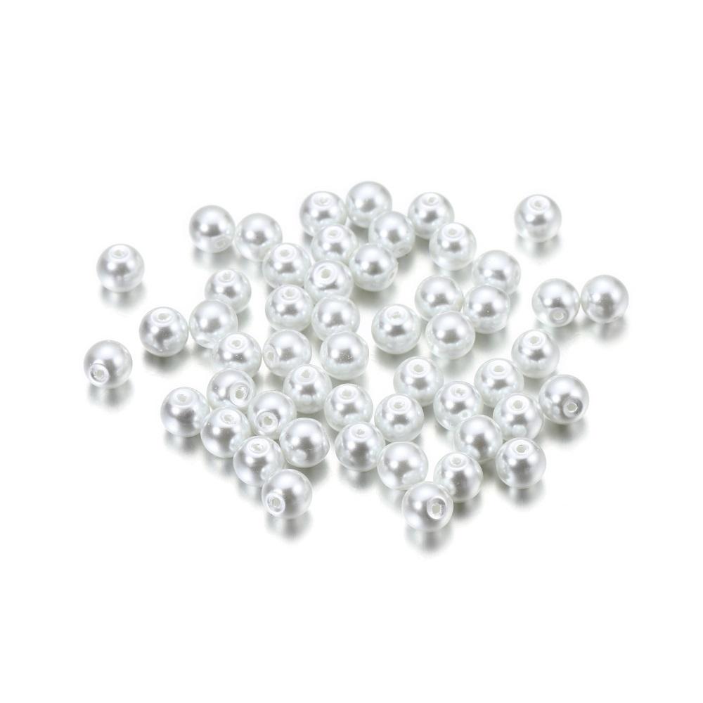 100pcs/lot 4-10mm Mixcolour Round Glass Beads Loose Beads Bracelet Earrings for DIY Jewelry Making Finding Accessories