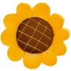 Soft Plushie Flower Throw Pillow, Large Yellow Decorative Cushion for Living Room and Office