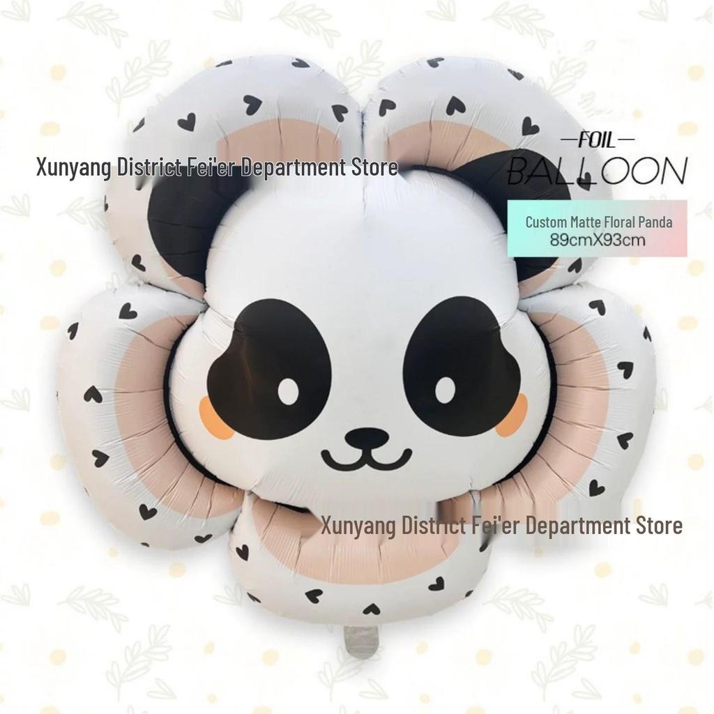 Minimalist Black & White Bow-Shaped Birthday Balloon Decoration