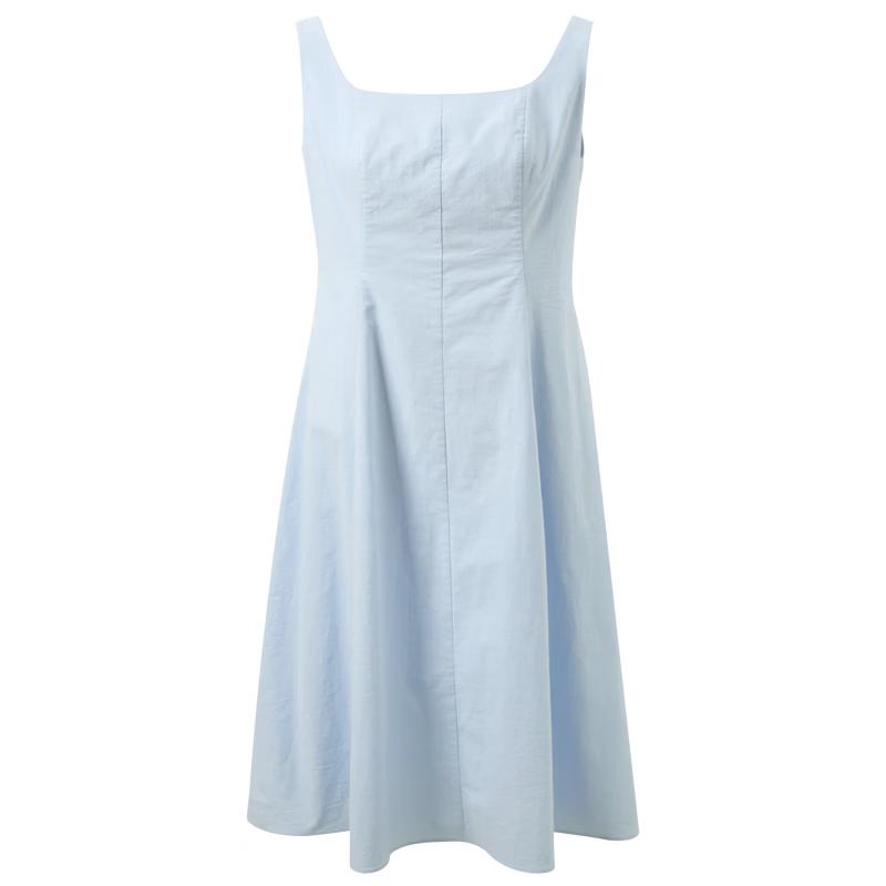 SanCai French Square Neck A-Line Maxi Dress S