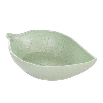 

1 Pcs Wheatgrass Leaf-shaped Plate Food Snack Plate Environmentally Friendly Healthy Food Snack Plate зелёный