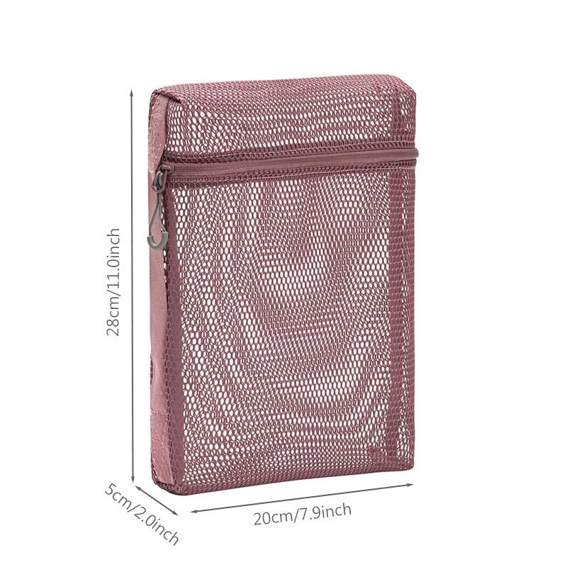 Mesh Makeup Toiletry Storage Bags Handbags Portable Travel Washing Body Shower Tools Organizer Hanging Cosmetic Organizer Pouch