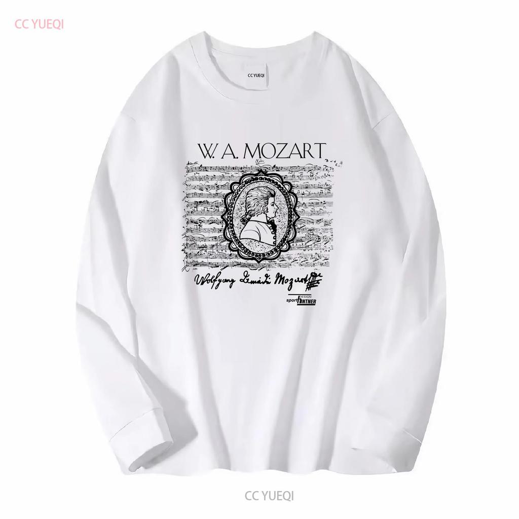 80s Wolfgang Amadeus Mozart Classical Musician Ringer Music T Shirt Large vintage Washed Stylish streetwear designer clothes