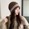 Women S Oversized Slouch Beanie Hat Jacquard Knit Warm Winter Hat