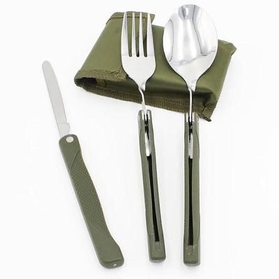 Wutuo Outdoor Stainless Steel Folding Cutlery Set