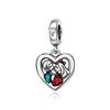 Nuovi Charm Ciondoli Cuore Rosa in Argento 925 per Bracciale Collana Gioielli Fai da Te Regalo di San Valentino per Lei