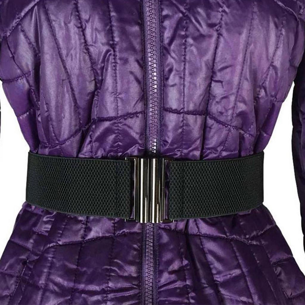 Fashion Women Stretch Elastic Corset Waist Belt Waistband Buckle 5cm Width Band