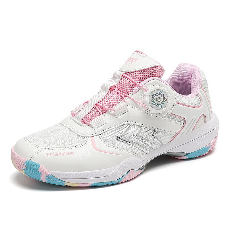 New Indoor Training Badminton Shoes Carbon Board Tennis Shoes Sports Daily Outdoor Games Sneakers Rotary Buckle