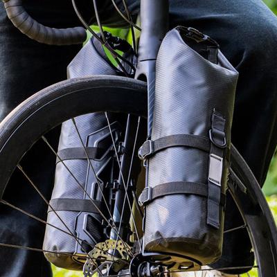 Tragbare Fahrradtasche, 5 l, wasserdichte Vordergabeltasche für Fahrten in der Stadt, Bikepacking, Radtouren, einfach zu bedienen