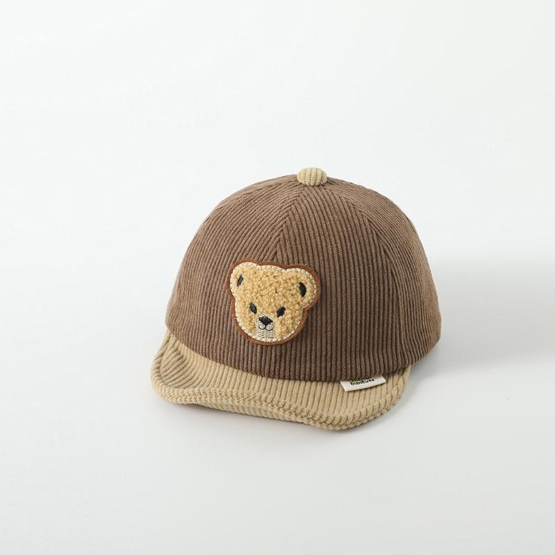Kreslená kšiltovka Baseballová čepice Dětská kšiltovka Vyšívaná čepice s medvídkem Duck Tongue Cap Zimní dětská čepice Dětská sluneční čepice
