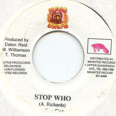 

7inch Record ALLEY CAT - Stop Who Manatee 2000 Jamaica Reggae, Ska & Dub
