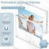 3 Pcs Acrylic Picture Frames Double Sided Magnetic Photo Frames 4X6 in Transparent Freestanding Photo Frames for Display Picture
