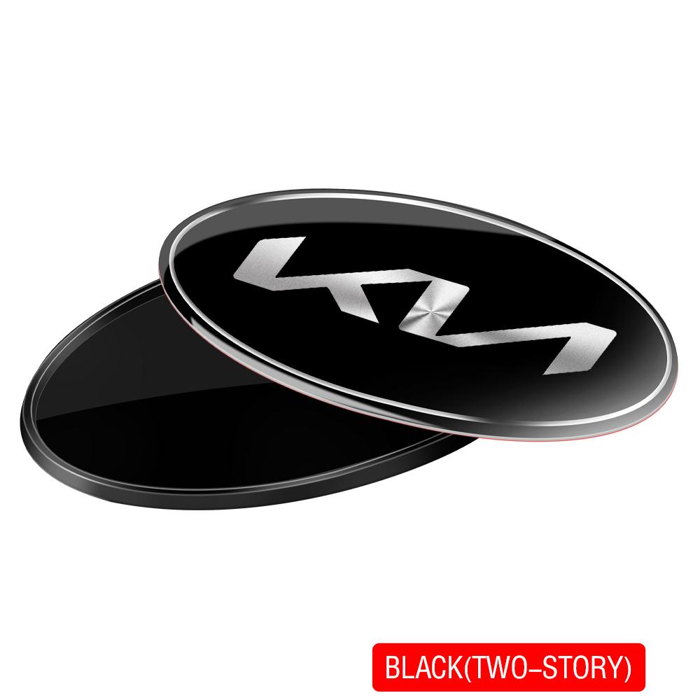 3D Auto Aluminium Metall Logo Abzeichen Karosserie Kotflügel Kofferraum Dekorations Aufkleber Für KIA Stinger RIO Sorento Picanto Ceed Borrego Syros K5