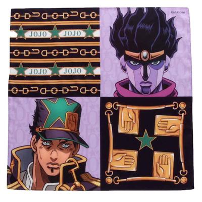 JoJo's Bizarre Adventure: Stone Ocean Print Handkerchief (Purple) Jotaro Kujo/Sp Approx. 50cm 000125-0002-01