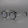 Stylish Circular Small Shaped Frame Anti Blue Light Flat Mirror Versatile for For Men and For Women Suitable for Commuting and Daily Life