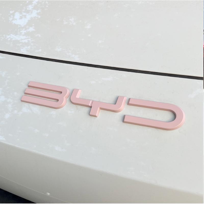 AAXF1 For Byd Dolphin Mini Seagull Dolphin Surf2023 2024 2025 Blackened Car Badge Modification Black Car Logo Sticker Decoration