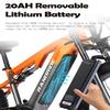 Bici elettrica RANDRIDE YX80 Motore brushless da 1500 W Batteria da 48 V 20 Ah Pneumatici larghi CST da 26 x 4,0 pollici Velocità 50 km/h Freno idraulico E bike