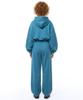 PRINOAR String Single-Pleat Wide Pants - Peacock Green
