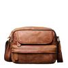 Frosted Leather Men'S Shoulder Bag Women'S Genuine Leather Messenger Bag Large Capacity Cowhide Ipad Small Square Bag