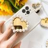 Mobile Phone Creative Style Makeup Mirror Bracket Love Pearl Paste Airbag Tablet Available Support Simple
