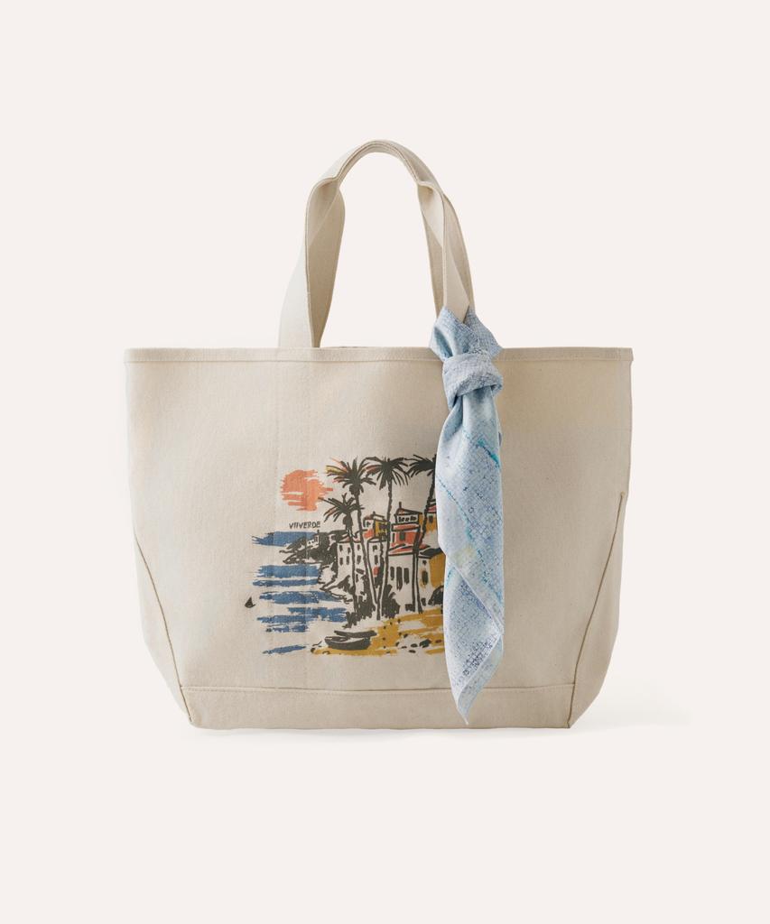 Viiverde Reversible Canvas Tote Bag Amalfi