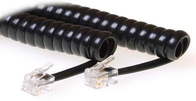 Microconnect RJ10-RJ10 4M M/M Schwarz