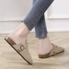 Cork Suede Clogs Women's Cork Slippers Summer Cork Sandals Fashion Beach Slide Classic Mule Women's Clogs Overhead Shoes